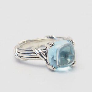 Blue topaz sterling silver Fantasies ring by Peter Thomas Roth